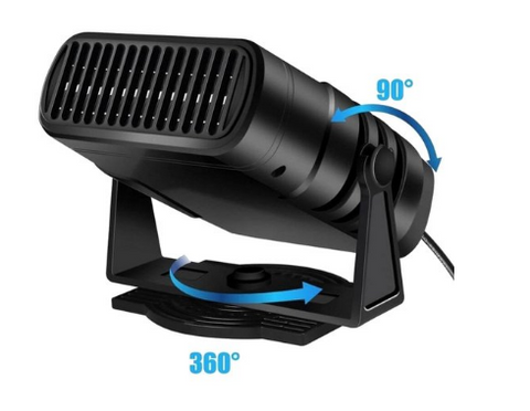 Adjustable car heater angle