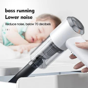 Compact dust buster charging via USB