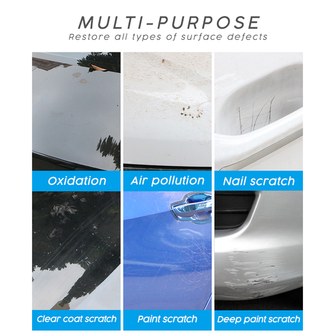 Car Scratch Remover application on car door