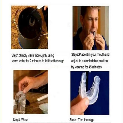 Anti-snoring mouthpiece in its case