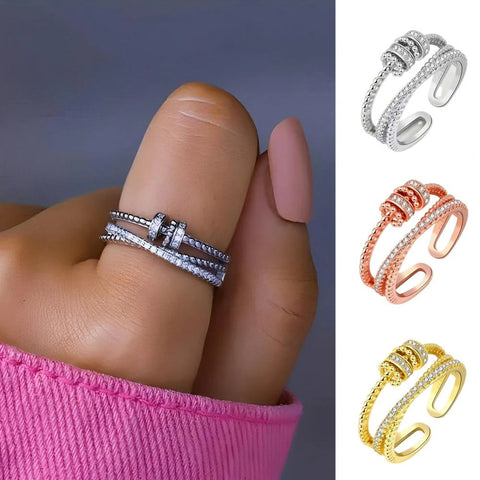 Threanic Triple-Spin Ring with three independently spinning bands