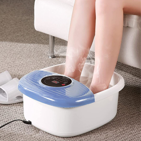 Foot spa with bubbles and heat