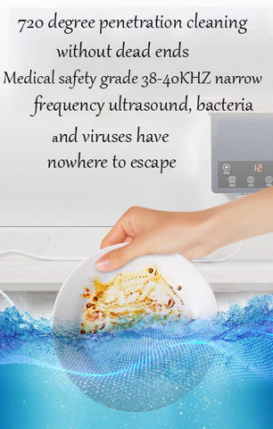 Ultrasonic dishwasher cleaning various items