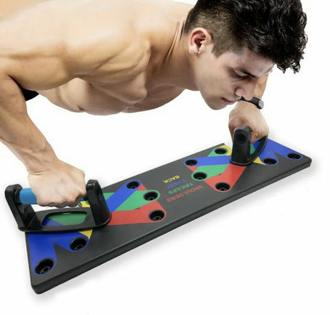Person using the Pushup Machine for chest exercises