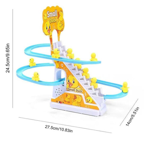 Electric Duck Climbing Stairs Toy close up