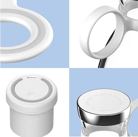 Portable blender blending fruit