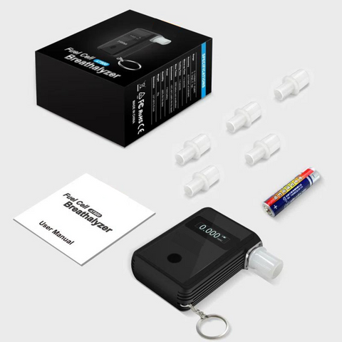 Home breathalyzer with LCD screen