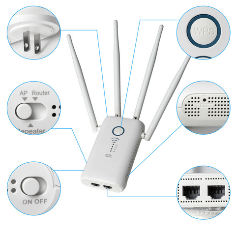 Wifi Range Extender with indicator lights