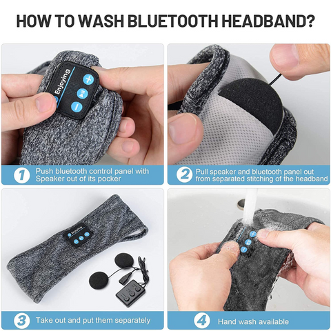 Bluetooth sleep headband for comfortable audio during sleep and exercise