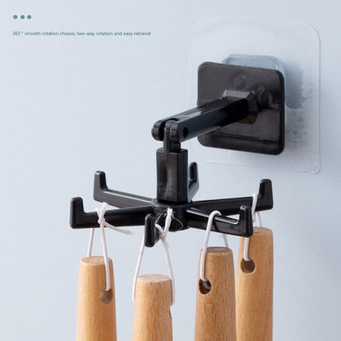 360 Degrees Hook Organizer holding various items