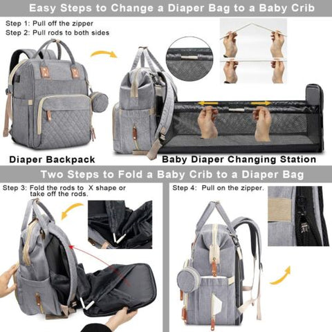 Changing bag with included accessories