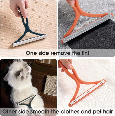 Double Ended Manual Hair Remover in use