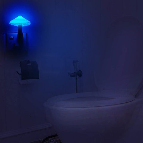 Mushroom shaped lamp with warm LED light