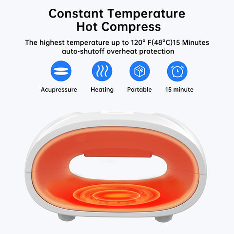 Close-up view of the Electric Hand Massager with Heat