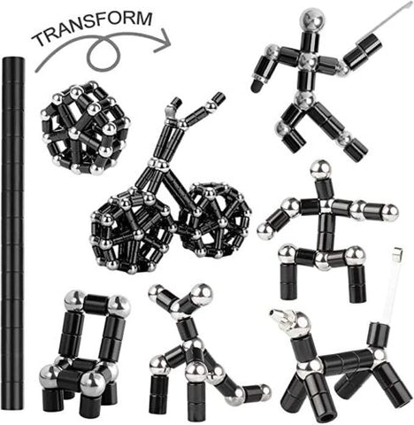 Fidget Magnetic Pen disassembled into various shapes