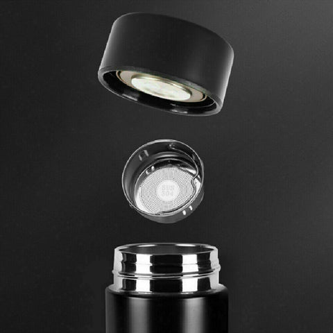 LED Temperature Display Thermos Bottle showing temperature