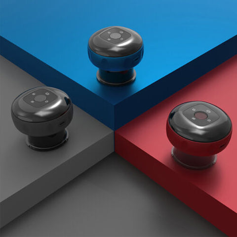 Cupping massage demonstration on a person's back