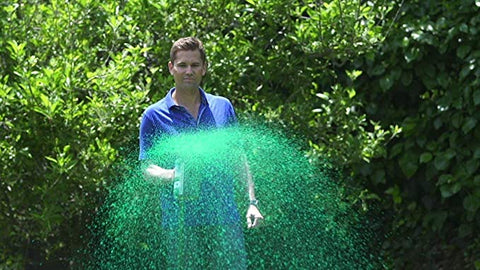 Liquid grass seed spray bottle