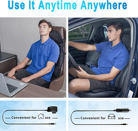 Massage chair cover in a car seat