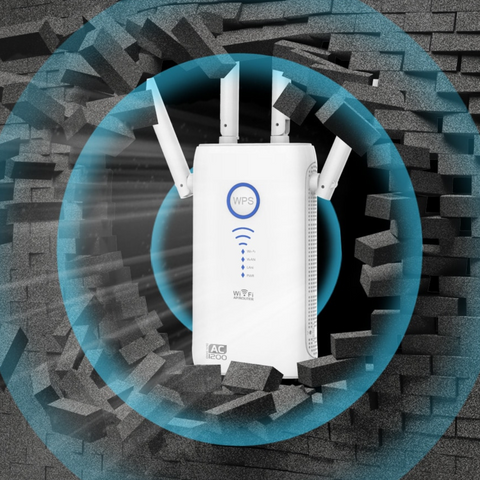 Wireless Wifi Extender plugged into wall socket