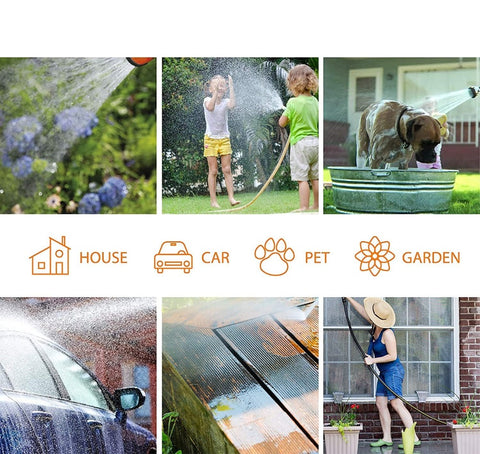 Garden hose with storage bag