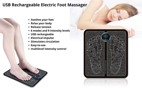 Electric foot stimulator massager relieving fatigue