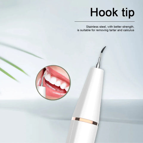 Easy Home Ultrasonic Calculus Remover Dental Scaler in use