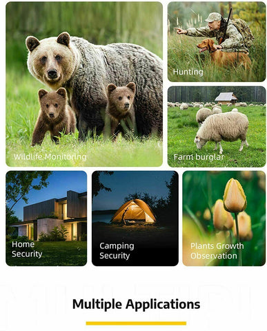 Wireless HD Wildlife Game Trail Camera mounted on a tree