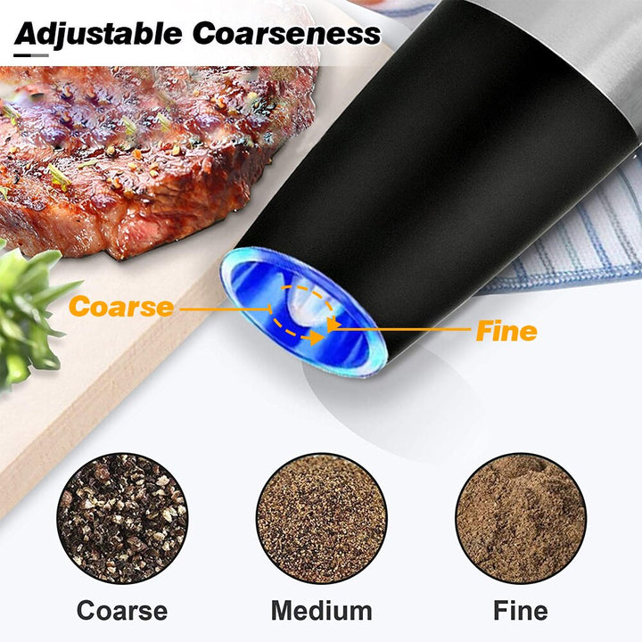 Adjustable coarseness feature on electric grinder