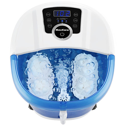 Foot spa bath massager with adjustable temperature