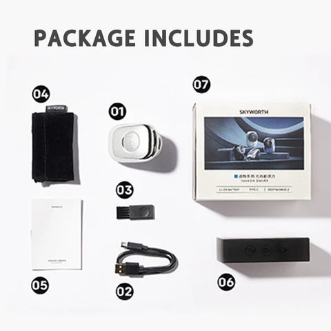 Image showing the shaver's compact size and portability