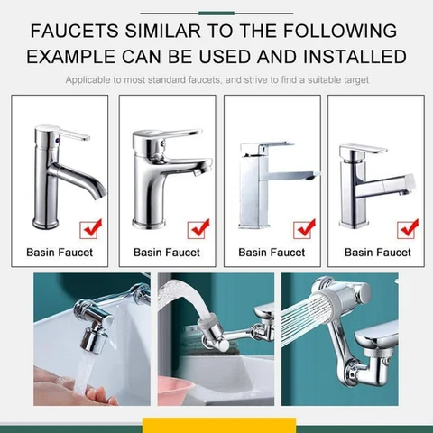 Faucet used in kitchen and bathroom