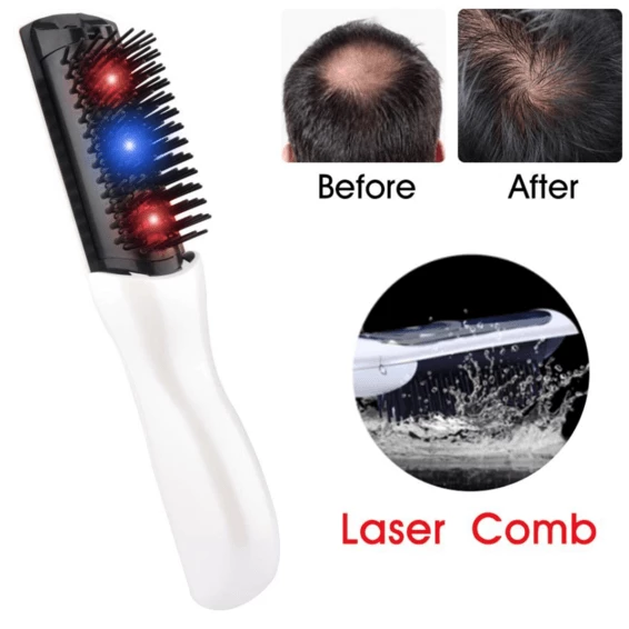 Professional Hair Regrowth Laser Comb in hand