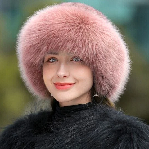 Stylish women's winter hat with ear coverage