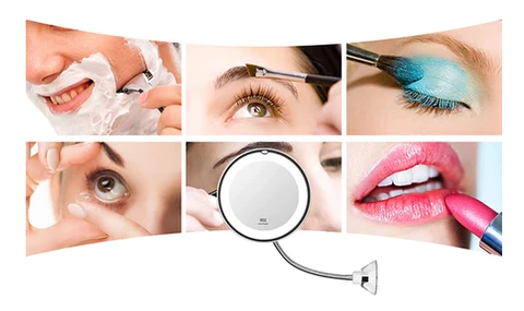 Using the 10X Magnifying LED Lighted Flexible Mirror
