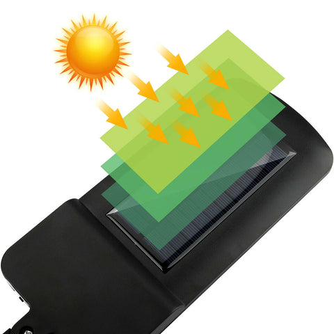 Powerful outdoor solar street light for driveways