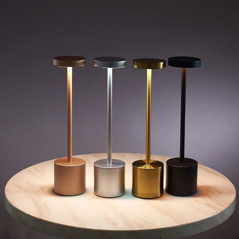 Modern cordless LED table lamp with sleek design
