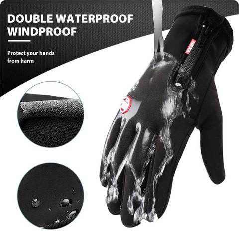 Waterproof and windproof winter gloves